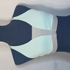 Victoria Secret Pink Sport Bra Mint Green & Grey Size L